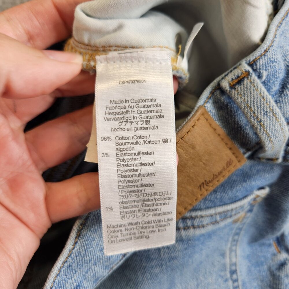 Madewell Jeans Womens 25 Belbury Wash The Perfect Vintage Tapered Ankle Hi Rise - Picture 12 of 15